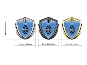 Renault Metal Domed Emblem Max Design Sturdy Metal